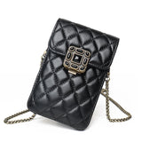 Leather Lambskin Quilting Chain Crossbody Shoulder Bag