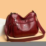 Crossbody Large Capacity Women's Shoulder Bag Soft Leather Messenger Bags