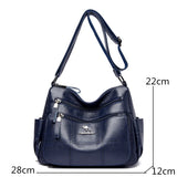 Crossbody Large Capacity Women Bag Soft Leather Shoulder Messenger Bags