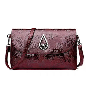 Flower Embossed Shoulder Bag Envelope Bag Ladies Crossbody Bag