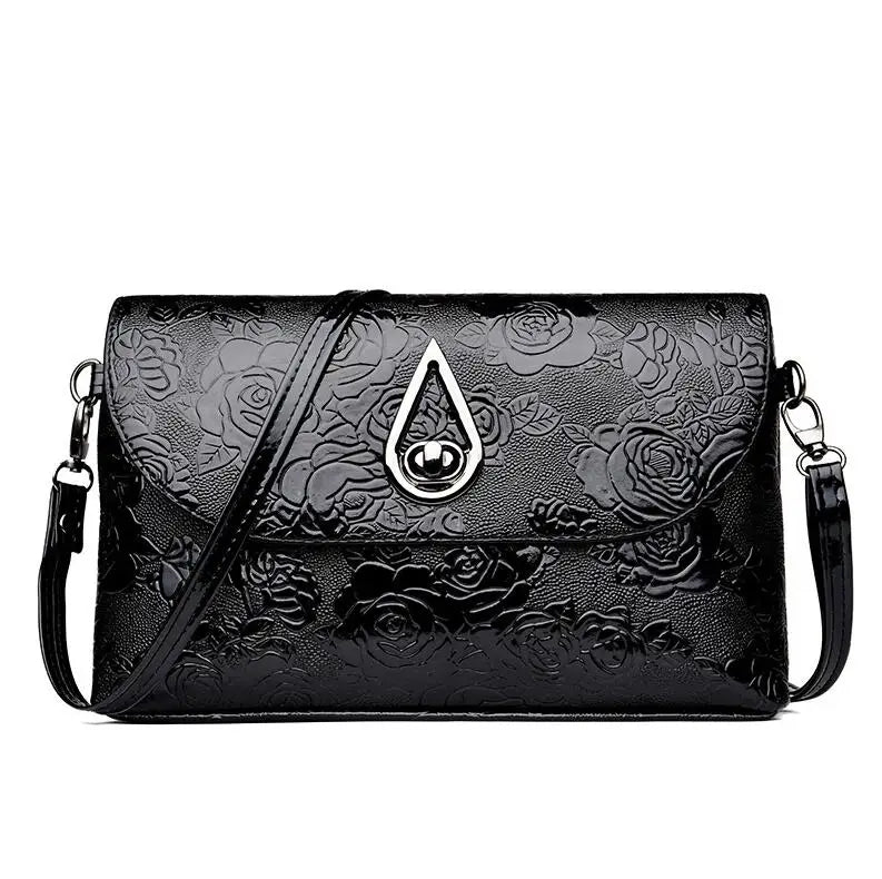 Flower Embossed Shoulder Bag Envelope Bag Ladies Crossbody Bag