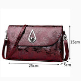 Flower Embossed Shoulder Bag Envelope Bag Ladies Crossbody Bag