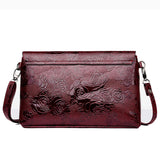 Flower Embossed Shoulder Bag Envelope Bag Ladies Crossbody Bag
