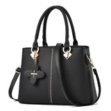 Women Leather Tassel Crossbody Shoulder Bag