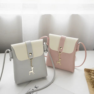 Deer Charm Crossbody Bag Casual Women's Shoulder Bag