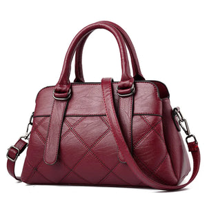 High Leather Crossbody Tote Bag for Women