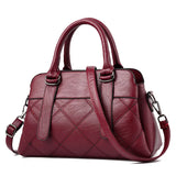 High Leather Crossbody Tote Bag for Women