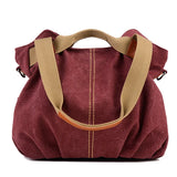 Canvas Crossbody Shoulder Bag for Women Large Capacity Tote Bag
