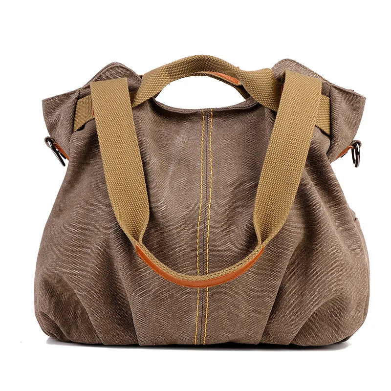 Canvas Crossbody Shoulder Bag for Women Large Capacity Tote Bag