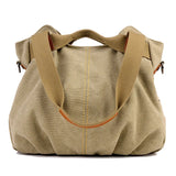 Canvas Crossbody Shoulder Bag for Women Large Capacity Tote Bag