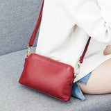 Women Leather Clutch Bag Small Crossbody Shoulder Purse