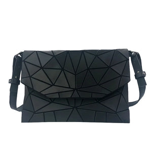 Geometric Luminous Envelope Crossbody Bag for Women