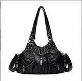 Large Capacity Crossbody Shoulder Bag Women Leather Messenger Tote Bags