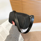 Women Pillow Diamond Crossbody Bag Full Diamond Underarm Bag