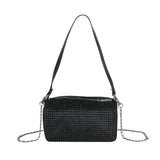 Women Pillow Diamond Crossbody Bag Full Diamond Underarm Bag
