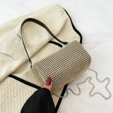 Women Pillow Diamond Crossbody Bag Full Diamond Underarm Bag