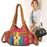 Small Crossbody Women Bag PU Leather Casual Messenger Bag