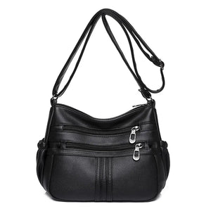Soft Waterproof Leather Handbags Shoulder High Bags For Ladies Crossbody Bags