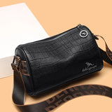 Stone Pattern Leather Crossbody Bags for Women