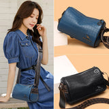 Stone Pattern Leather Crossbody Bags for Women