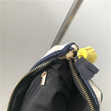 Women Clutch Envelope Bag Tassel Handbag Stripe Evening Purse