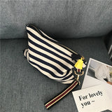 Women Clutch Envelope Bag Tassel Handbag Stripe Evening Purse