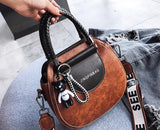Women's PU Leather Chain Tote Shoulder Bag