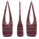 Fringe Shoulder Bag Ethnic Tote Handbag Large Purse Hippie Travel Bag
