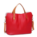 2 In 1 PU Leather Shopper Tote Bag Large Shoulder Bags Crossbody Bag