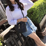Leather Women Crossbody Shoulder Messenger Bags Shell Shape Lady Mini Bag