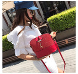 Leather Women Crossbody Shoulder Messenger Bags Shell Shape Lady Mini Bag