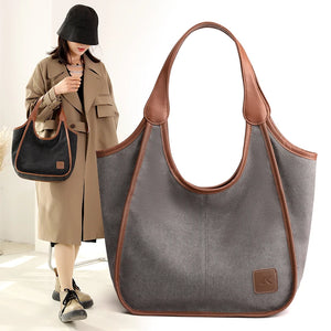 Canvas Crossbody Bag Women Large Shoulder Handbag High Capacity