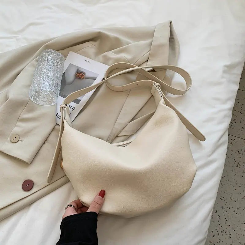Vintage Soft Leather Women Shoulder Bag Hobos