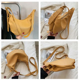 Vintage Soft Leather Women Shoulder Bag Hobos