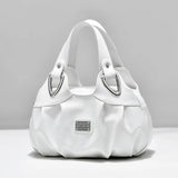 Women's PU Leather Handle Bag Lady Tote Big Capacity Shoulder Bag