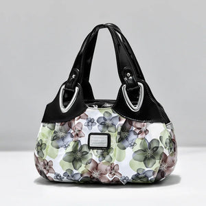 Women's PU Leather Handle Bag Lady Tote Big Capacity Shoulder Bag