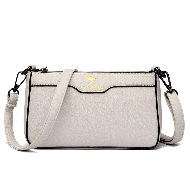 Retro Striped Women's Shoulder Bag Solid Summer Messenger Sac