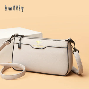 Retro Striped Women's Shoulder Bag Solid Summer Messenger Sac