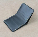 Crazy Horse Leather Wallet Men Small Wallet Coffee