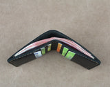 Crazy Horse Leather Wallet Men Small Wallet Coffee