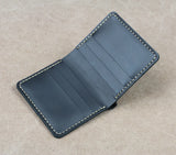 Crazy Horse Leather Wallet Men Small Wallet Coffee