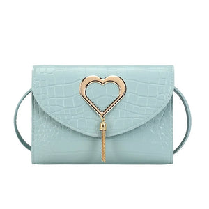 Heart Shaped Bag Women Purses Handbags Side Fashionable Satchels