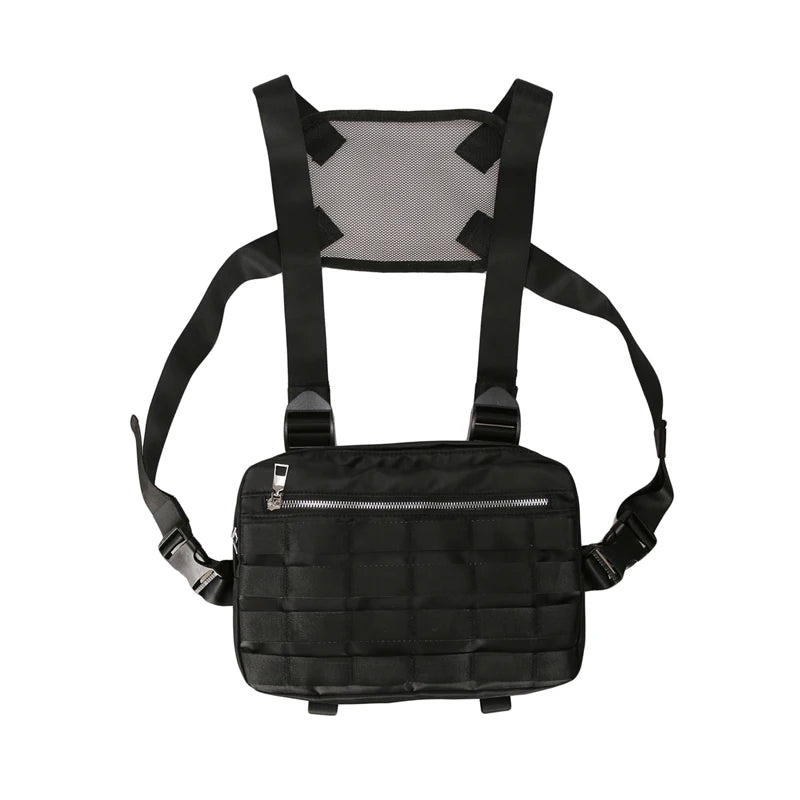 Hip Hop Chest Rig Bag Punk Men Chest Bag Streetwear Vest Functional Tactical Mil