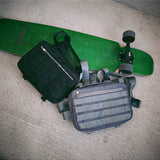 Hip Hop Chest Rig Bag Punk Men Chest Bag Streetwear Vest Functional Tactical Mil
