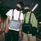 Hip Hop Chest Rig Bag Punk Men Chest Bag Streetwear Vest Functional Tactical Mil