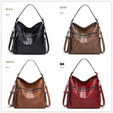Hobo Handbags Women's Oil Wax Tote Bag Lady Large Shoulder Messenger