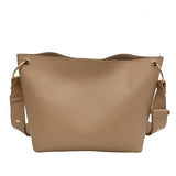 Ladies Bucket PU Leather Shoulder Bag Single Shoulder Large Capacity Messenger