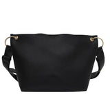 Ladies Bucket PU Leather Shoulder Bag Single Shoulder Large Capacity Messenger