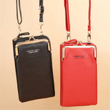 Women's Small Crossbody Bag Matte Leather Mini Shoulder Messenger Bag