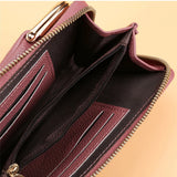 Women's Small Crossbody Bag Matte Leather Mini Shoulder Messenger Bag
